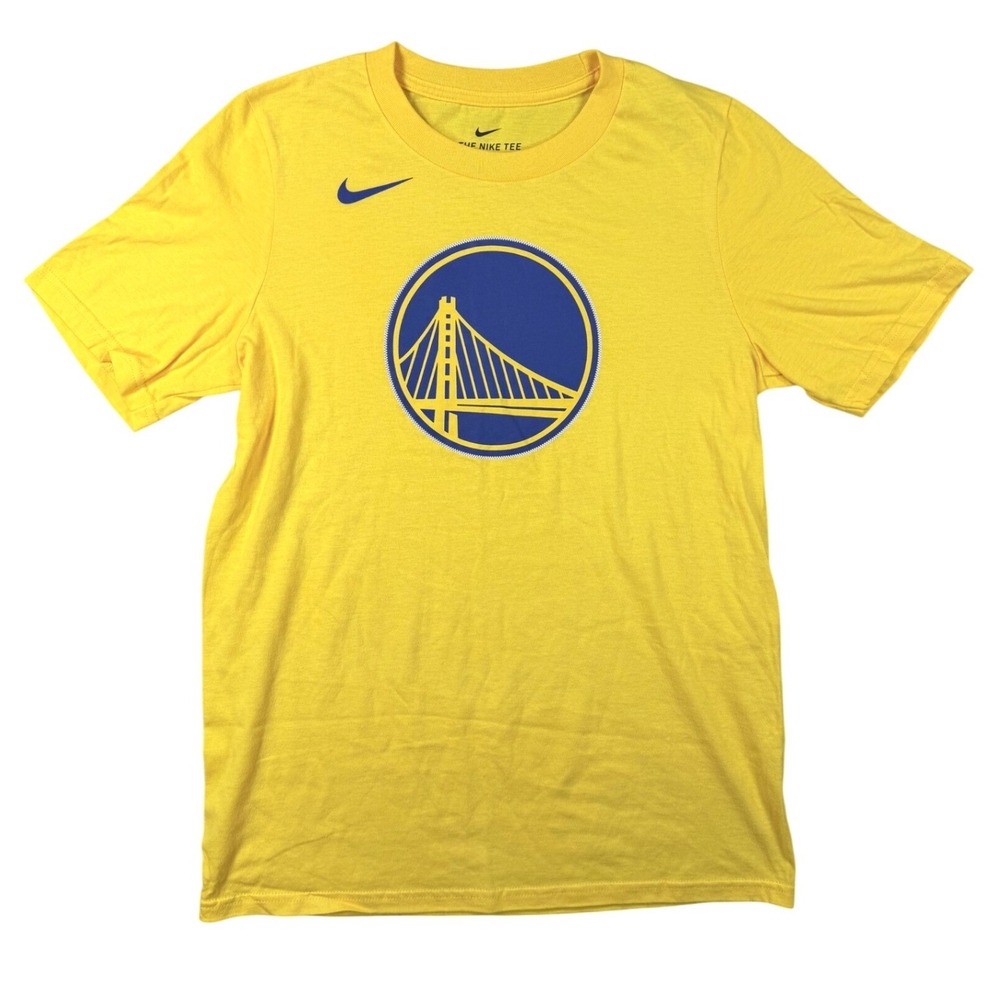 Nike Golden State Warriors Youth Large Yellow Short Sleeve Graphic T-Shirt